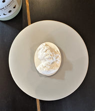 Load image into Gallery viewer, Intaglio Handpainted Ceramic Round Box