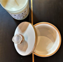 Load image into Gallery viewer, Geode Handpainted Ceramic Round Box