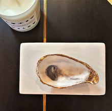 Load image into Gallery viewer, Gilded Oyster Handpainted Ceramic Rectangle Box