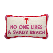 Load image into Gallery viewer, Shady Beach Needlepoint Pillow