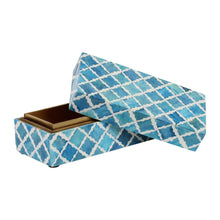Load image into Gallery viewer, Turquoise & White Fantasy Box