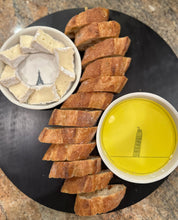 Load image into Gallery viewer, Wood & Brass Large Serving Tray