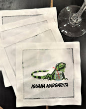 Load image into Gallery viewer, Iguana Margarita Cocktail Napkin