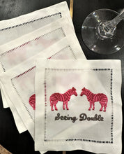 Load image into Gallery viewer, Seeing Double Cocktail Napkin