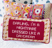 Load image into Gallery viewer, Dressed Like A Daydream Needlepoint Pillow