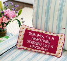 Load image into Gallery viewer, Dressed Like A Daydream Needlepoint Pillow
