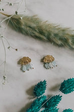 Load image into Gallery viewer, Cloudy "Rain Shower" Mini Drop Earrings