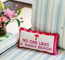 Load image into Gallery viewer, Shady Beach Needlepoint Pillow
