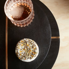 Load image into Gallery viewer, Wood & Brass Large Serving Tray