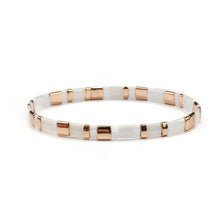 Load image into Gallery viewer, Gold & White Bracelet