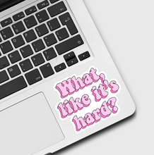 Load image into Gallery viewer, "What Likes It’s Hard" Sticker
