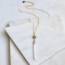 Load image into Gallery viewer, Labradorite and Selenite Necklace