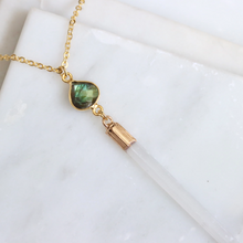 Load image into Gallery viewer, Labradorite and Selenite Necklace