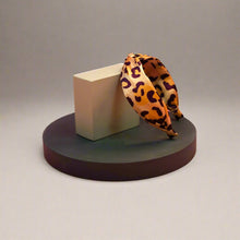 Load image into Gallery viewer, Satin Leopard Print Headband