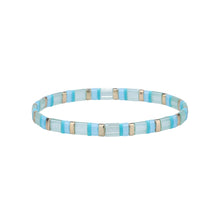 Load image into Gallery viewer, Light Blue Miyuki Stretch Bracelet