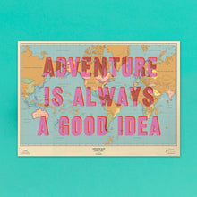 Load image into Gallery viewer, Adventure Is Always a Good Idea - Scratch Maps Artist Edition