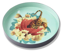 Load image into Gallery viewer, Tiger Flower Round Tray