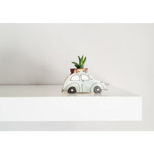 Load image into Gallery viewer, Green Vintage VW Bugs Ceramic Planter
