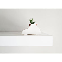 Load image into Gallery viewer, Green Vintage VW Bugs Ceramic Planter