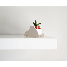 Load image into Gallery viewer, Green Vintage VW Bugs Ceramic Planter