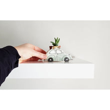 Load image into Gallery viewer, Green Vintage VW Bugs Ceramic Planter