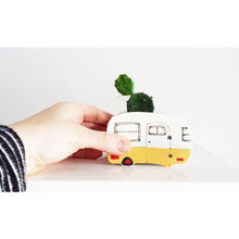 Load image into Gallery viewer, Small Vintage Yellow Boler Planter