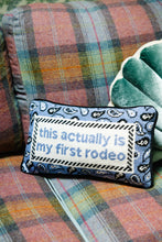 Load image into Gallery viewer, First Rodeo Needlepoint Pillow
