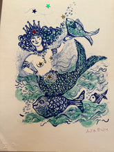 Load image into Gallery viewer, &quot;Mermaid Queen&quot; Judith Bledsoe Signed Artwork
