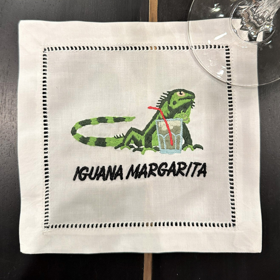 Iguana Margarita Cocktail Napkin