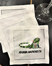 Load image into Gallery viewer, Iguana Margarita Cocktail Napkin

