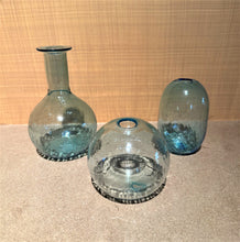 Load image into Gallery viewer, Aquamarine Crackled Bud Vases

