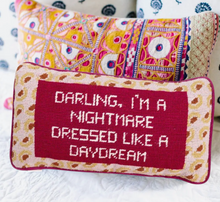 Load image into Gallery viewer, Dressed Like A Daydream Needlepoint Pillow
