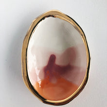 Load image into Gallery viewer, Ceramic Abalone Dish With 22K Gold
