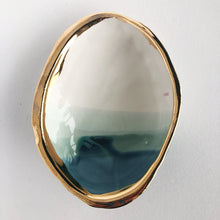 Load image into Gallery viewer, Ceramic Abalone Dish With 22K Gold
