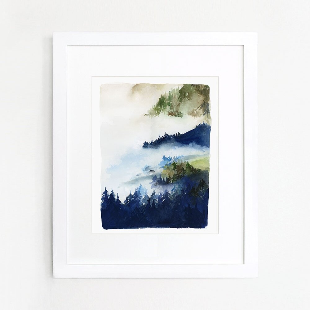 Forest in Indigo Art Print
