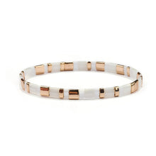 Load image into Gallery viewer, Gold &amp; White Bracelet
