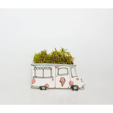 Load image into Gallery viewer, Small Vintage Ice Cream Truck Planter
