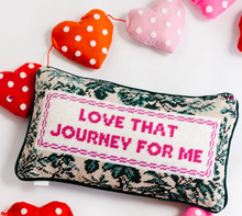 Load image into Gallery viewer, &quot;Love That Journey&quot; Needlepoint Pillow
