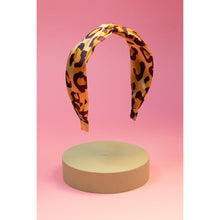 Load image into Gallery viewer, Satin Leopard Print Headband
