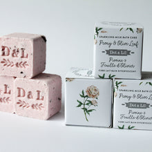 Load image into Gallery viewer, Peony &amp; Olive Leaf Sparkling Milk Bath Cube
