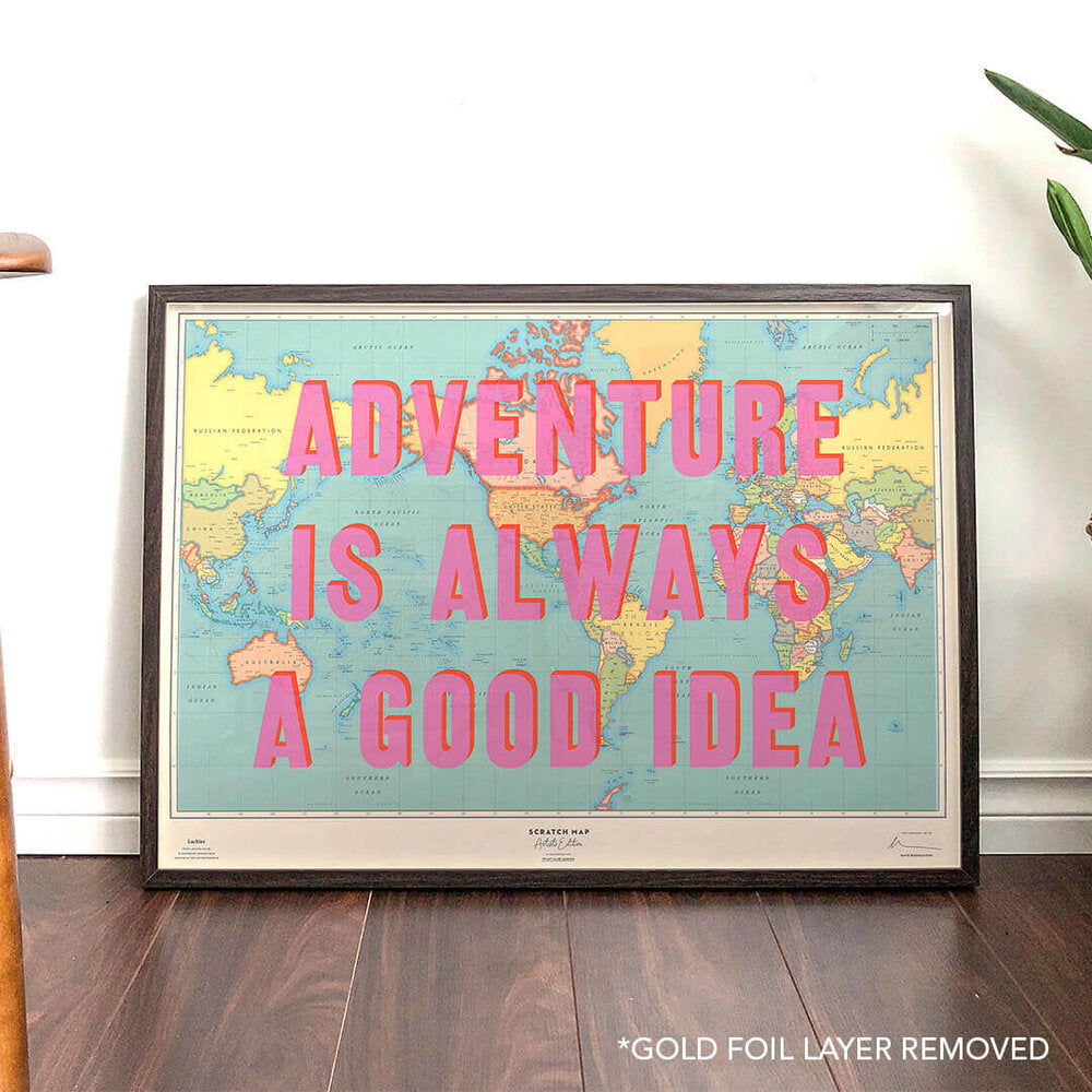 Adventure Is Always a Good Idea - Scratch Maps Artist Edition