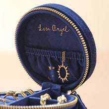 Load image into Gallery viewer, Starry Night Velvet Round Jewelry Case
