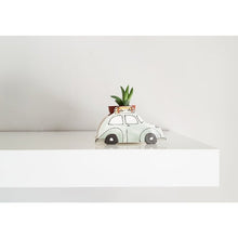 Load image into Gallery viewer, Green Vintage VW Bugs Ceramic Planter
